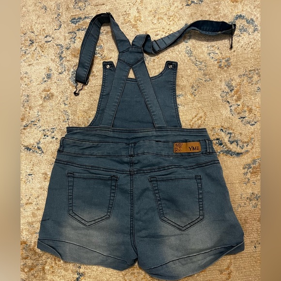 Jean overall shorts super stretchy - Picture 2 of 2